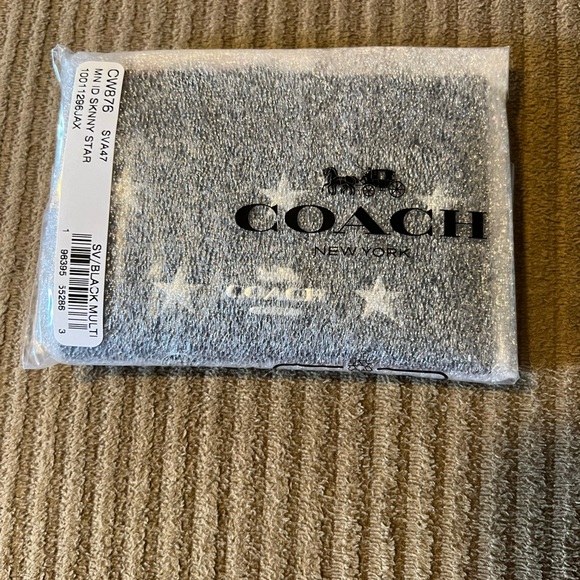 Coach Mini Skinny Id Case With Star Print nwt in packaging - Picture 3 of 4